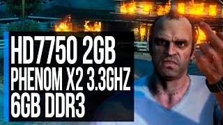 GTA 5 - Gameplay Dual-Core AMD Phenom II X2 Callisto 560 [FPS Test]