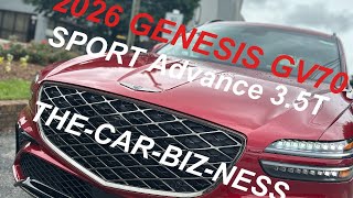 2026 GENESIS GV70 Sport Advance Mauna with Seville Red Interior