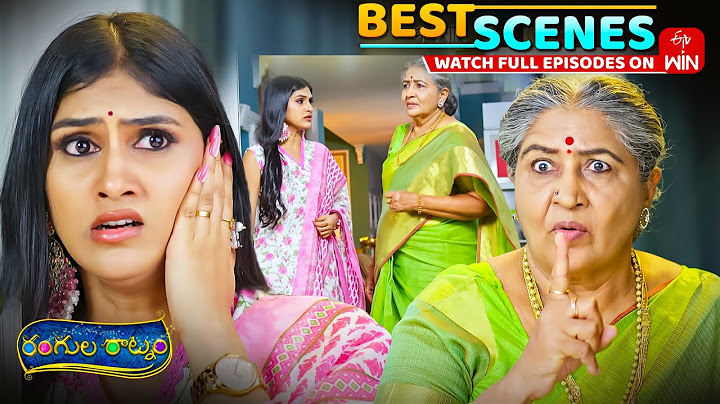 Rangula Ratnam Best Scenes: 26th June 2025 Episode Highlights | Watch Full Episode on ETV Win