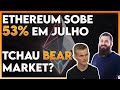 Ether se destaca em julho e eleva o mercado para 1 Trilhão de dólares