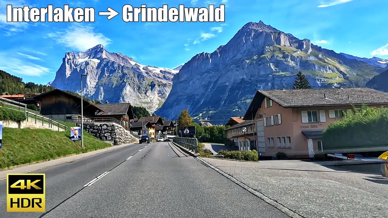 🏔️ Scenic Drive Around Interlaken, Lauterbrunnen And Grindelwald🇨🇭[4K