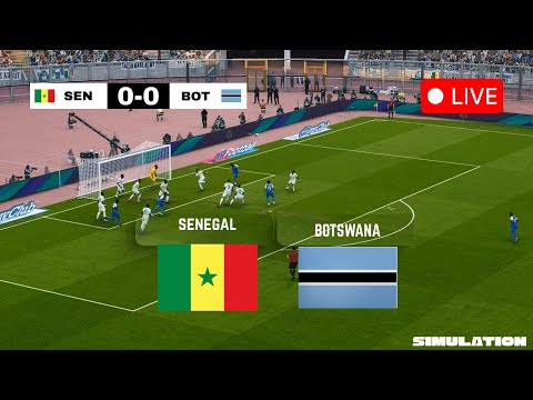 LIVE Senegal Vs Botswana CAF AFCON 2025 26 PES 2021 Simulation 