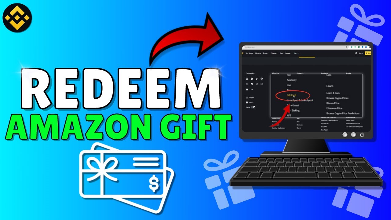 How To REDEEM AMAZON GIFT CARD On Binance (Step by Step) - YouTube