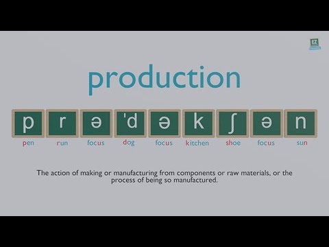 How to pronounce production ?