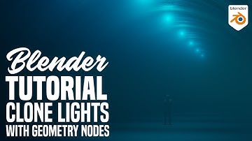 Blender Tutorial Geometry Nodes | Clone your lights