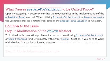 Resolving the Issue of Laravel Excel’s prepareForValidation Method Being Called Twice Per Row