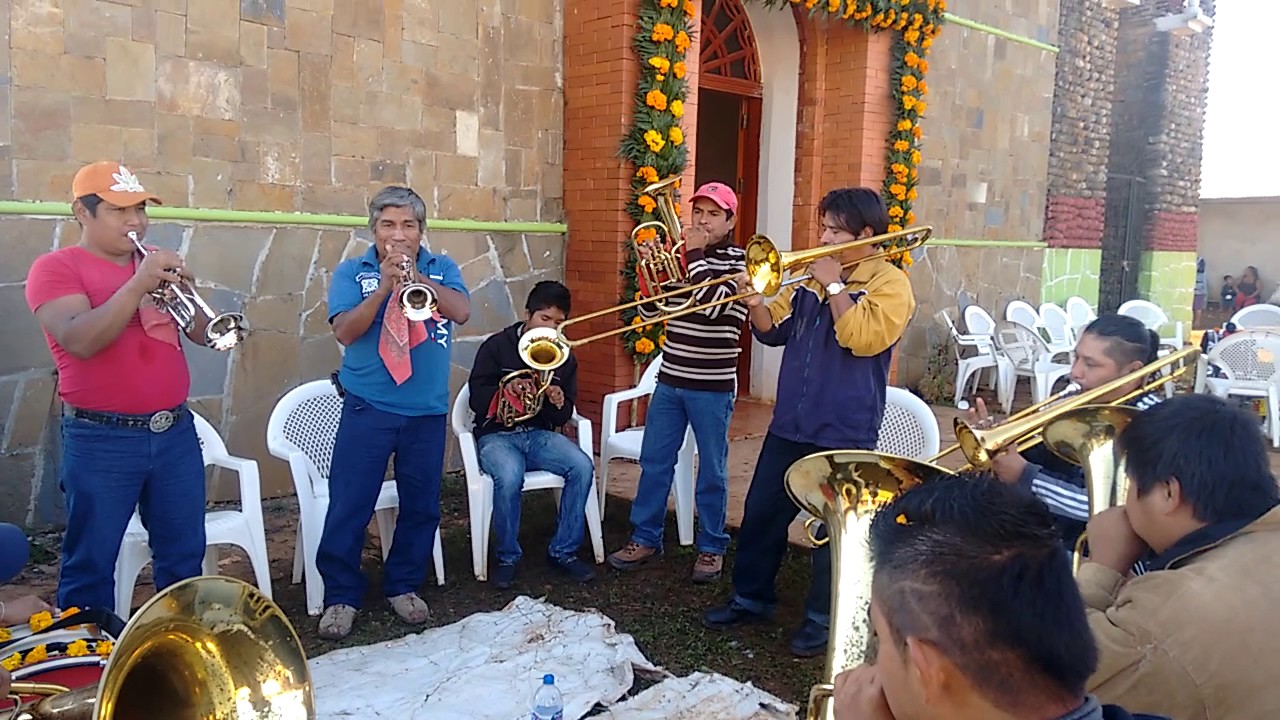 Acatepec huautla Hidalgo banda de viento canario fiesta de Santa Cecilia 2016