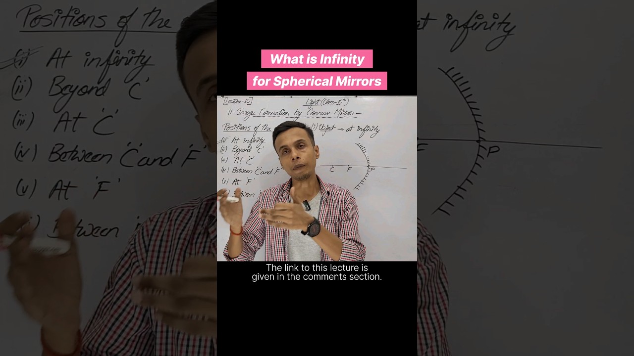 What is Infinity for Spherical mirror ? | Physics class 10