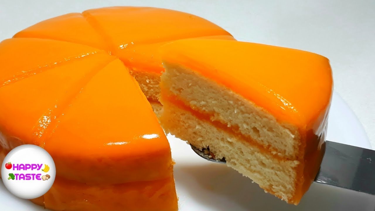 เค้กส้มหน้านิ่ม  Orange cake ไม่ใส่สี นุ่มๆเปรี้ยวหวานกำลังดี | happytaste