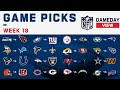 NFL Week 18 Game Picks