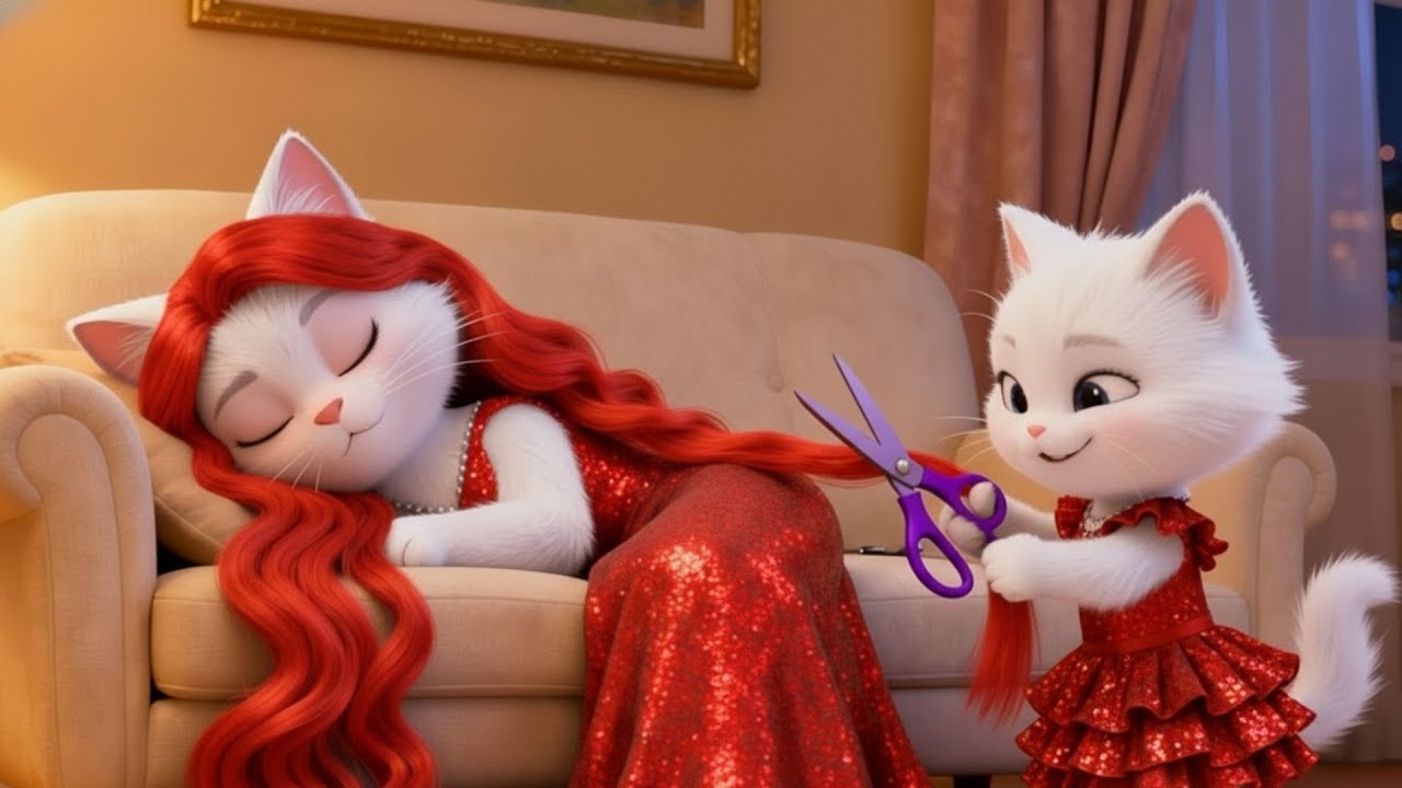 ⭐ ✂️😱 Kitten Cuts Mom's Hair... But the Truth Is Not What Everyone Thinks | Ai Cat Story