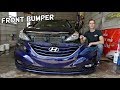 HOW TO REMOVE AND REPLACE FRONT BUMPER ON HYUNDAI SONATA 2010 2011 2012 2013 2014 2015