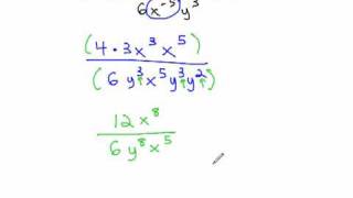 Negative Exponent Properties - Product/Quotient Rules