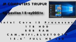 Hp Pavilon 15-Ay005Tx Laptopcore I5 6Th Gen1Tb Hdd8Gb Ramsilver Clour15.6Inch