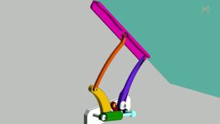 MechDesigner Software: Mechanism Design: Car Hood 6Bar