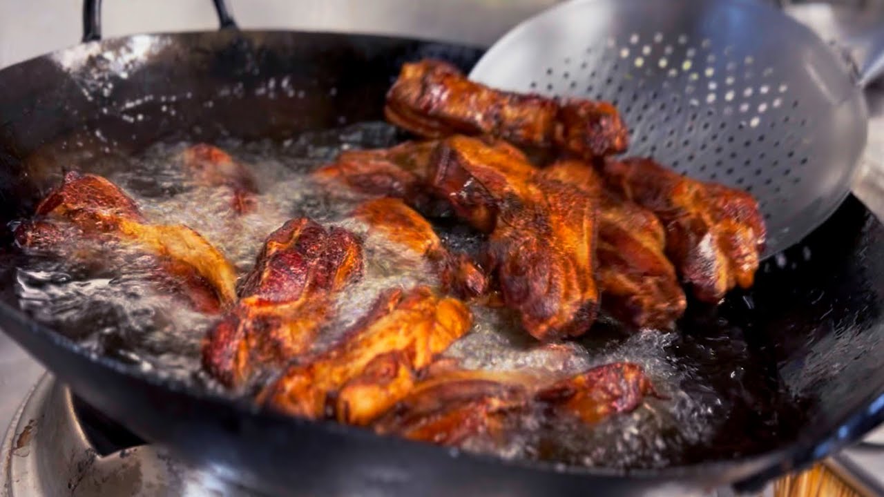 揚げ豚チャーシュー　fried pork