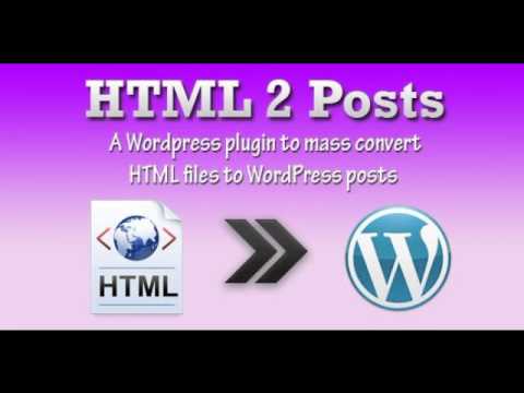 Preview HTML 2 Posts WordPress plugin WordPress