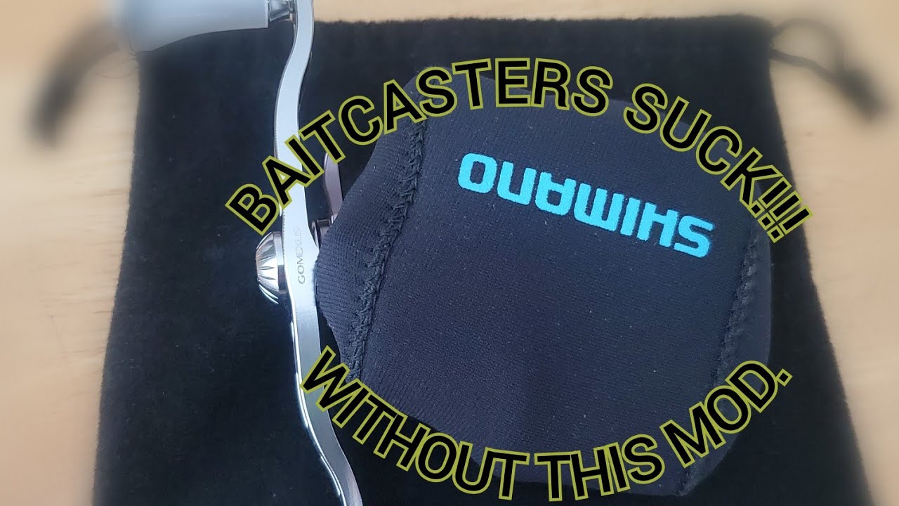 BAITCASTERS SUCK!!!🤬 WITHOUT THIS MOD 🤙🏽🤣. #fishing #shimano #bass #catchandrelease #freshwaterfish