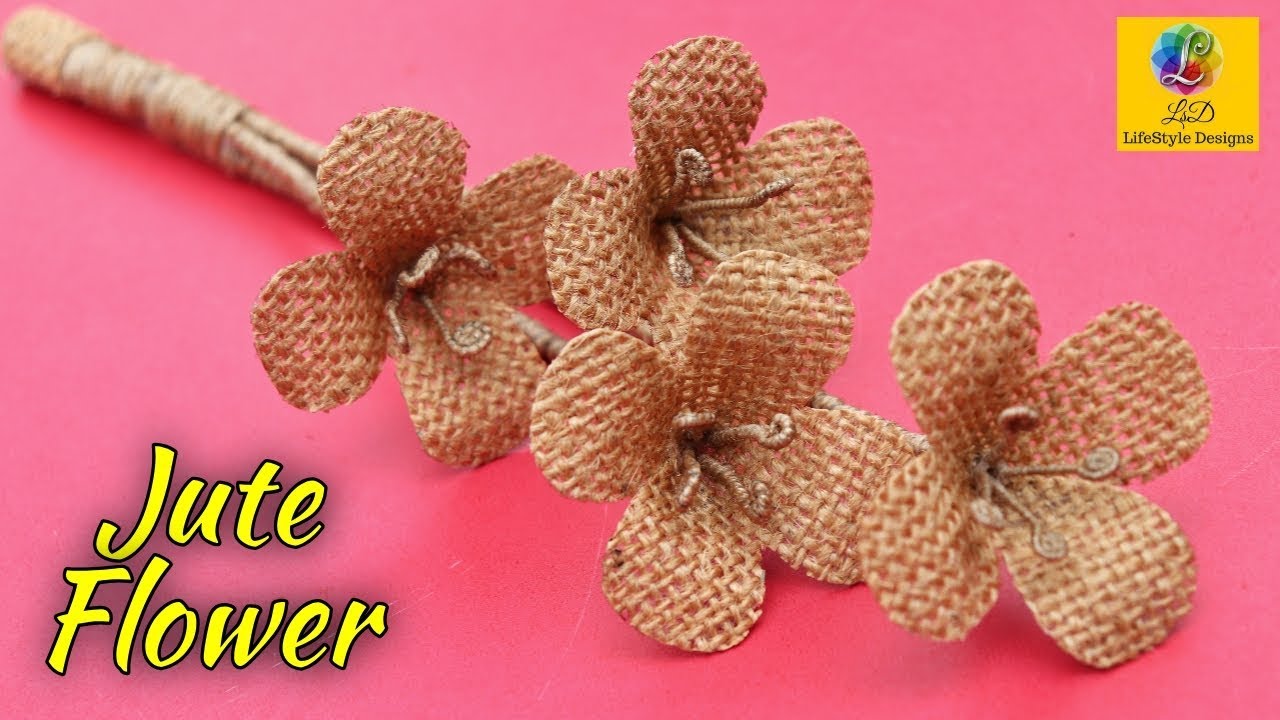 Beautiful flower decoration idea with jute rope Home Docor Jute
