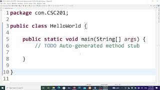 CSC201 LAB1; Intro to eclipse, Variables, Scanner Class