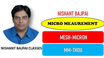 MICRO MEASUREMENT MICRON MESH THOU