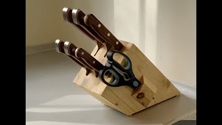 Knife Block from an old Pallet