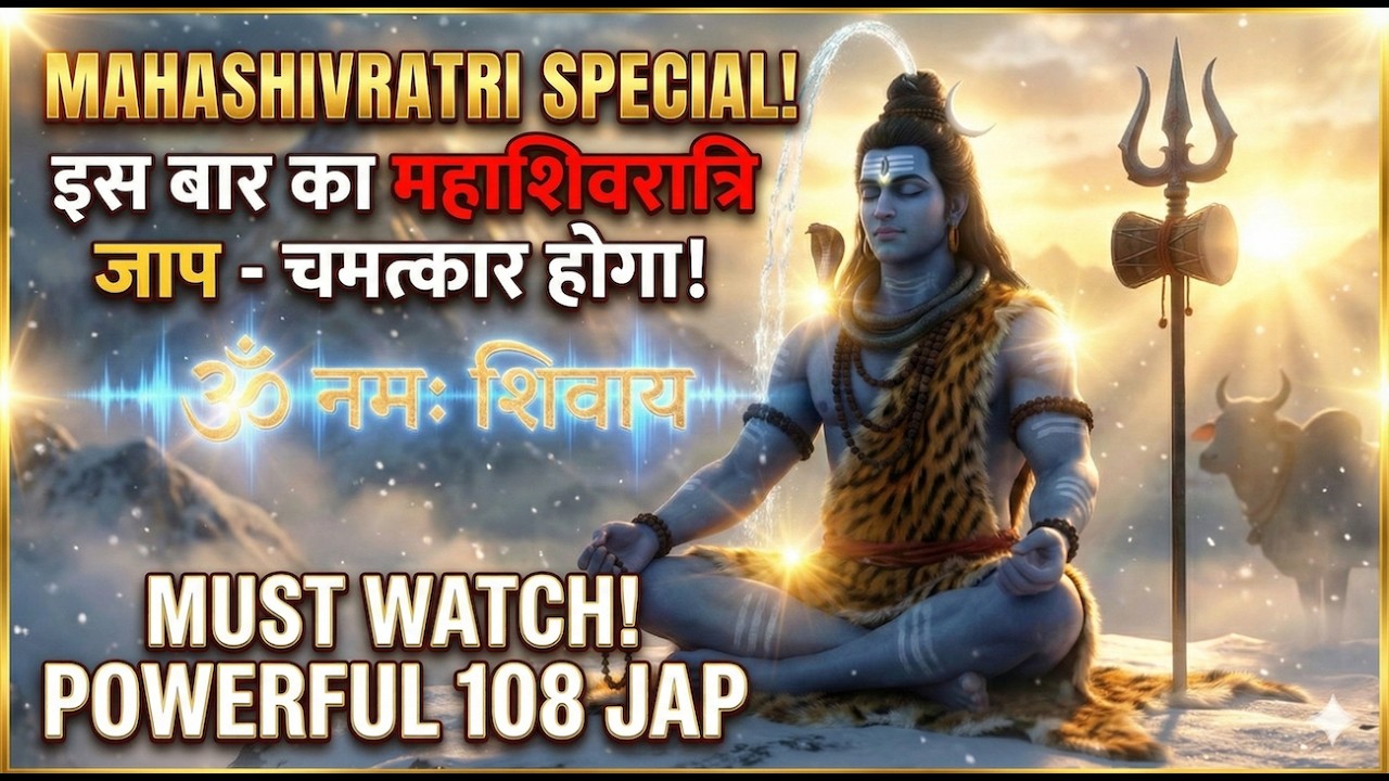 Om Namah Shivaya 108 Times | Morning Mantra for Positive Energy | Lord Shiva Meditation