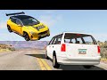 High Speed Traffic Crashes #68 - BeamNG Drive | CrashBoomPunk