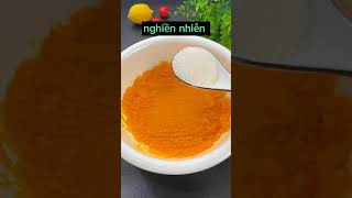 Bánh bí đỏ chiên giòn. cách làm đơn giản #nấu screenshot 1