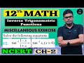 Q12 Miscellaneous Exercise Chapter2 Class 12 Math | Class 12 Miscellaneous Ch 2 Q12 | tan-1 ((1 - x)
