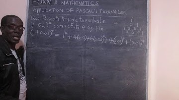FORM THREE MATHEMATICS: Binomial Expansion.