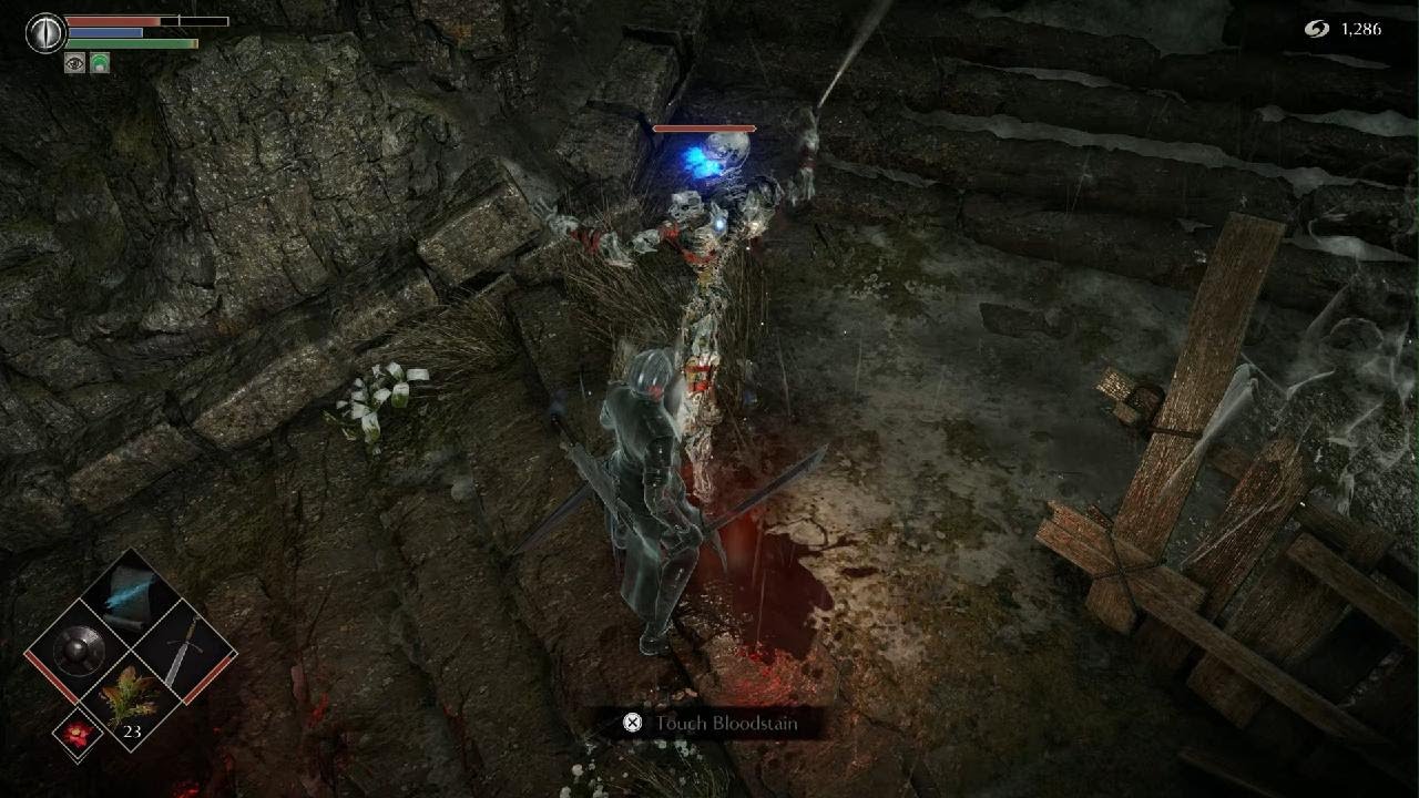 Demon's Souls , Skeleton curses After being parried - YouTube