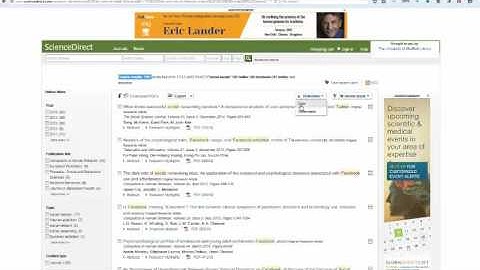 Searching Sciencedirect