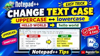 How to Convert Text Case in Notepad++ | Easy Trick