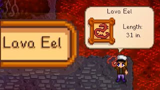 WHERE AND HOW TO CATCH LAVA EEL Stardew Valley