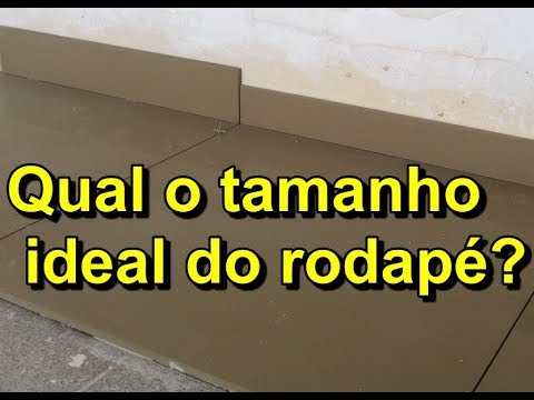 Vídeo: Qual a altura do rodapé?