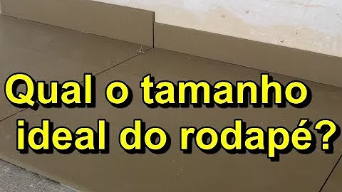 Como escolher altura do rodapé?