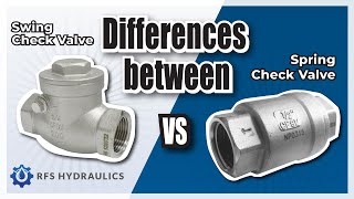 [Check Valve] Spring vs. Swing Check Valve Profile