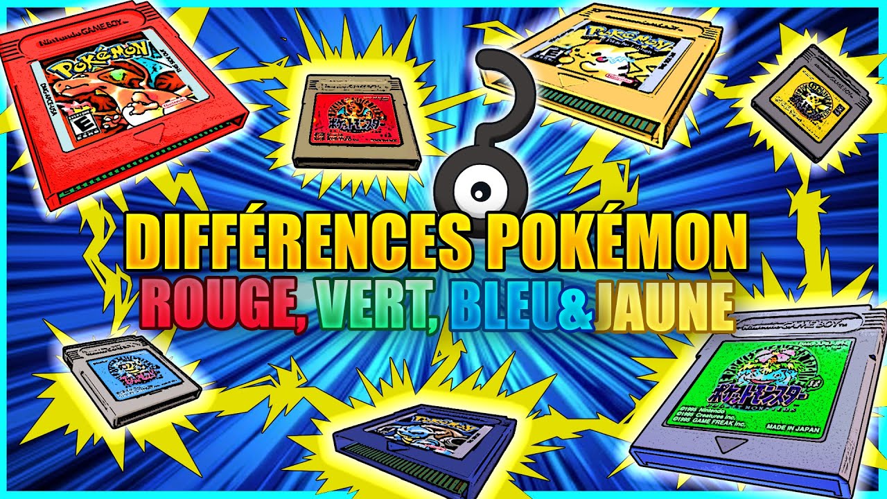 TOUTES les Différences Entre les Versions Rouge, Verte, Bleue et Jaune