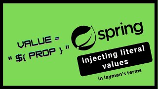 Injecting literal values from properties file in spring
