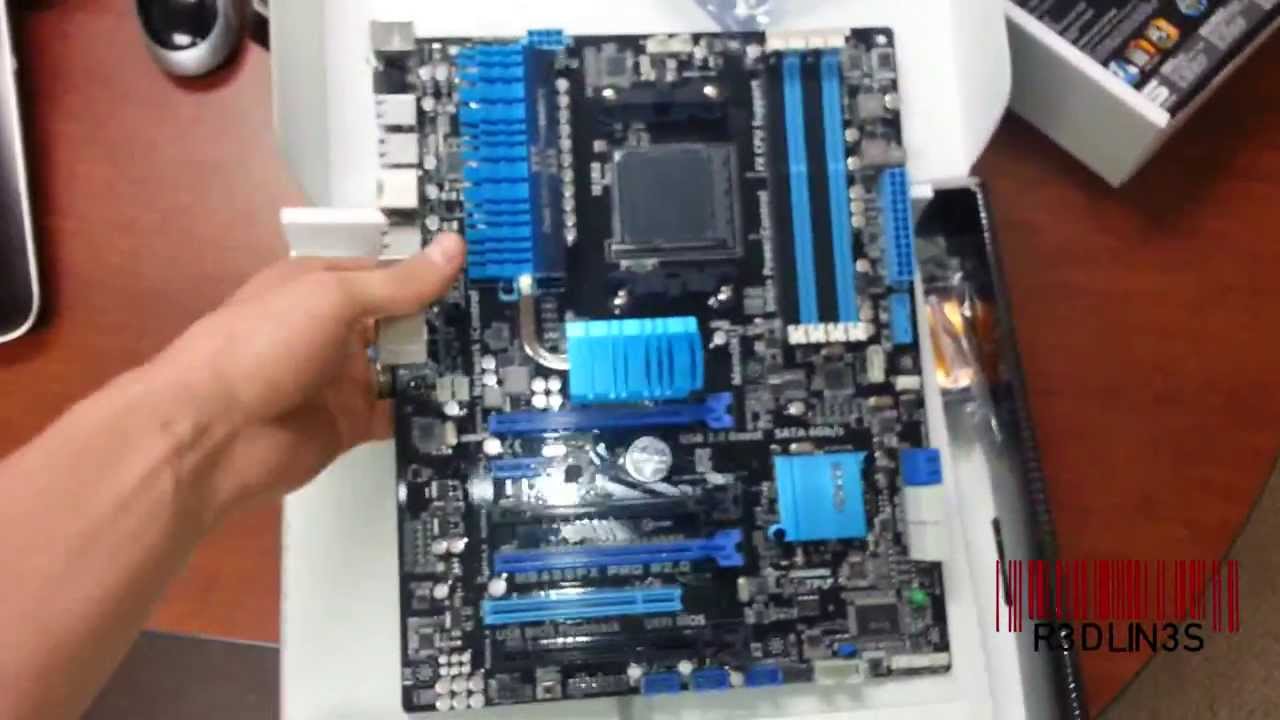 Unboxing & Review - Asus M5A99FX PRO R2.0 Motherboard - YouTube