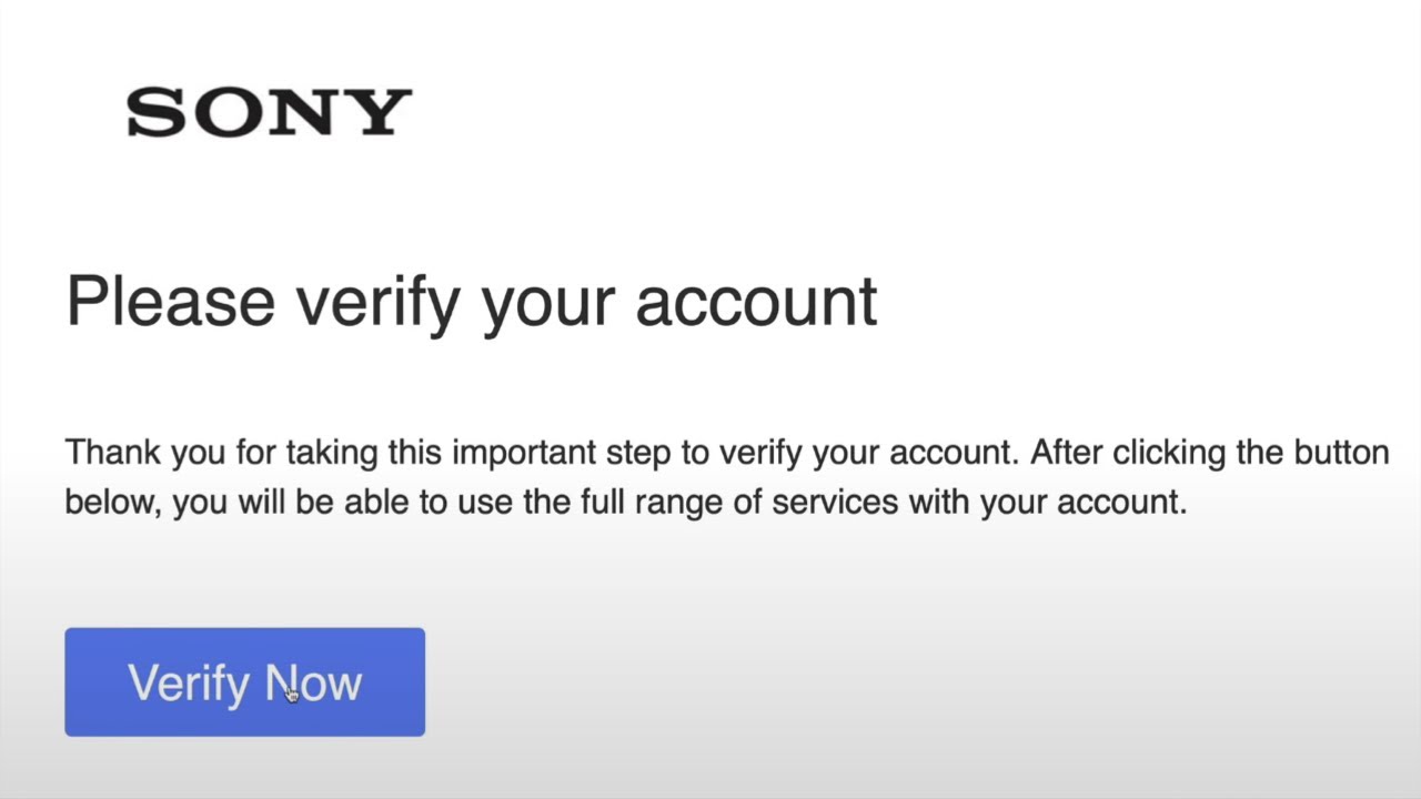 How to verify your  account