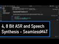Python: 4, 8 bit Text to Speech, Speech to Text, Speech to Speech SeamlessM4T Comparison