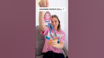 ぶら下がる紙人形に変身するDIY✂️✨#アート #ドローイング #クラフト #diy