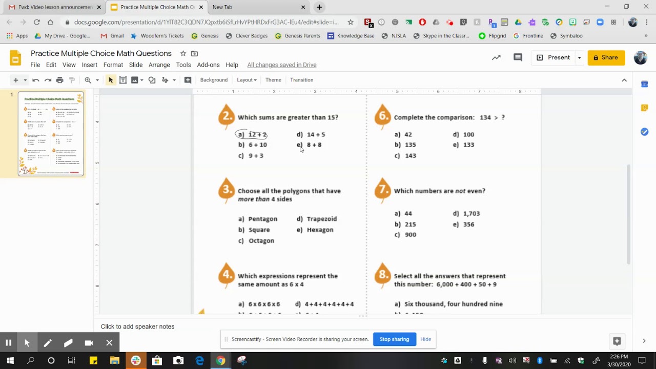 Creating Worksheets 4 Multiple Choice Worksheets - YouTube