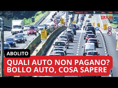 Video Bollo abolito, quali auto saranno esentate e quali no? Quali sono i requisiti? Domande e risposte