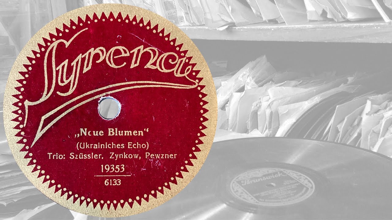 Trio (Szüssler, Zynkow, Pewzner) Neue Blumen (ca. 1928) YouTube
