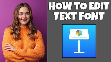 How To Edit Text Font On Keynote | Step By Step Guide - Keynote Tutorial