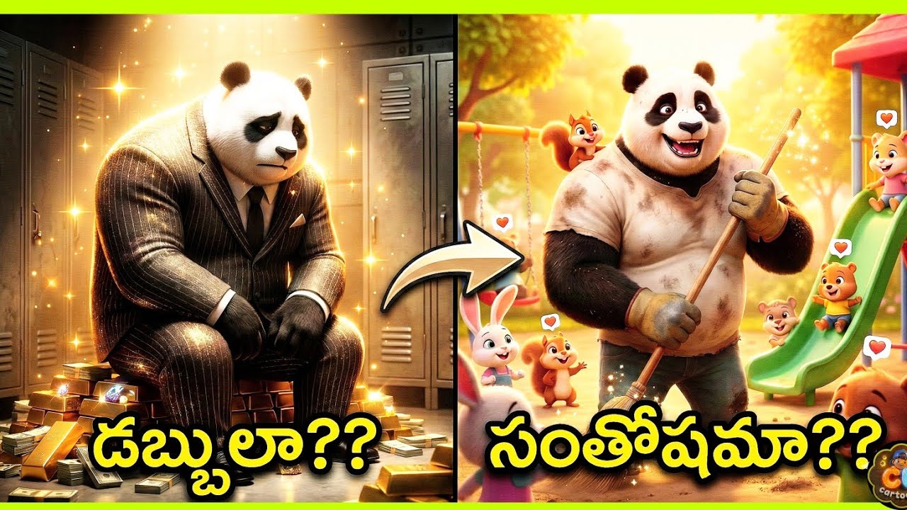 26 . Rich పాండా కథ!!! స్వార్థం లేని సేవే నిజమైన సంపద , సంతోషానికి ఒక కొత్త ప్రపంచాన్ని సృష్టించాడు..