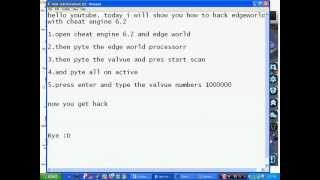 How to hack edgeworld